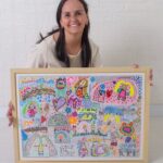 Arte afetiva: desenhos infantis viram obras de galeria