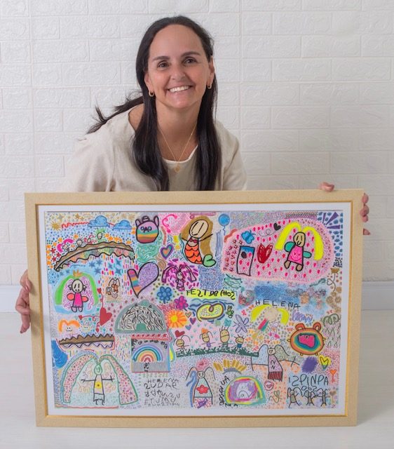 Arte afetiva: desenhos infantis viram obras de galeria